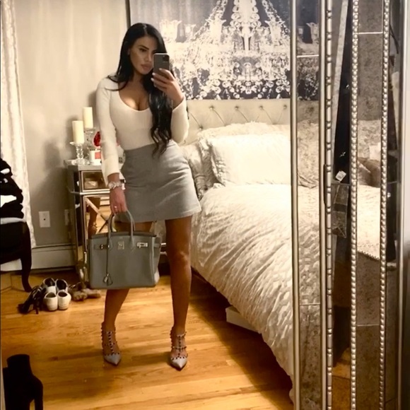 Dresses & Skirts - Grey Mini Skirt